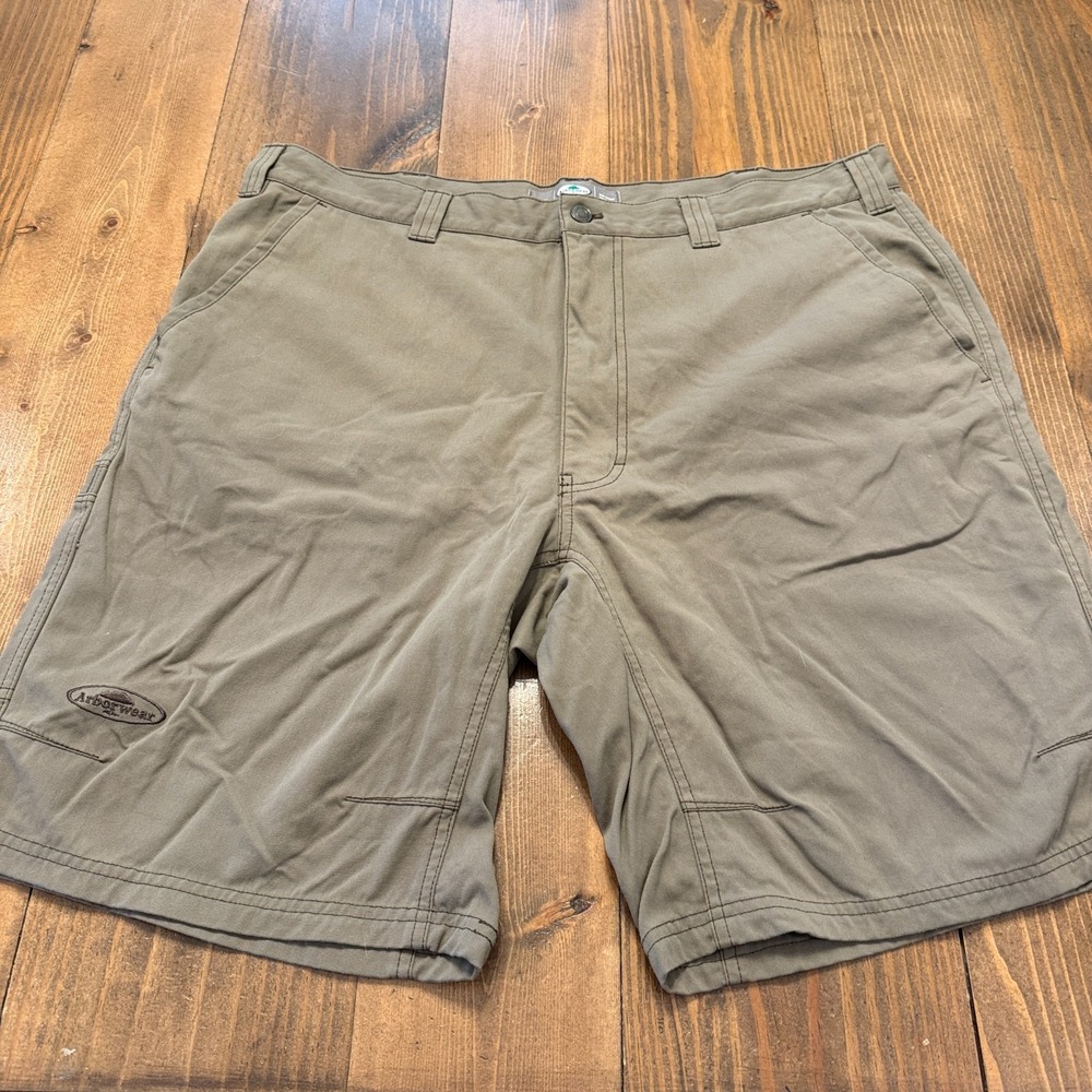 Arborwear Shorts Mens 40 Brown Nylon Cargo Pockets‎ Utility Work Outdoor Durable